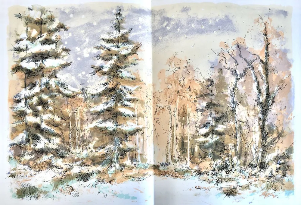 Litografia Steinlen - Forêt voisine