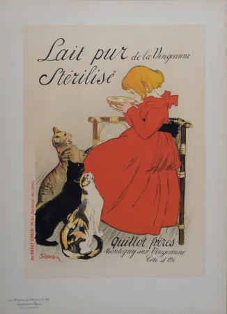 Litografia Steinlen - Lait Pur Stérilisé de la Vingeanne, Les Maitres de L’Affiche, 1897
