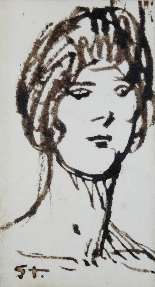 Sem Técnica Steinlen - Portrait de femme