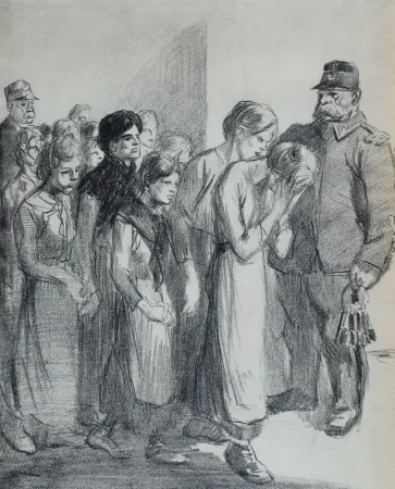 Litografia Steinlen - Saint Lazare