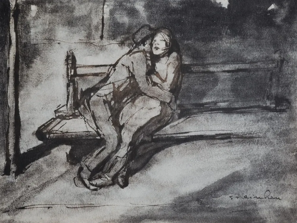 Litografia Steinlen - Steinlen et la rue