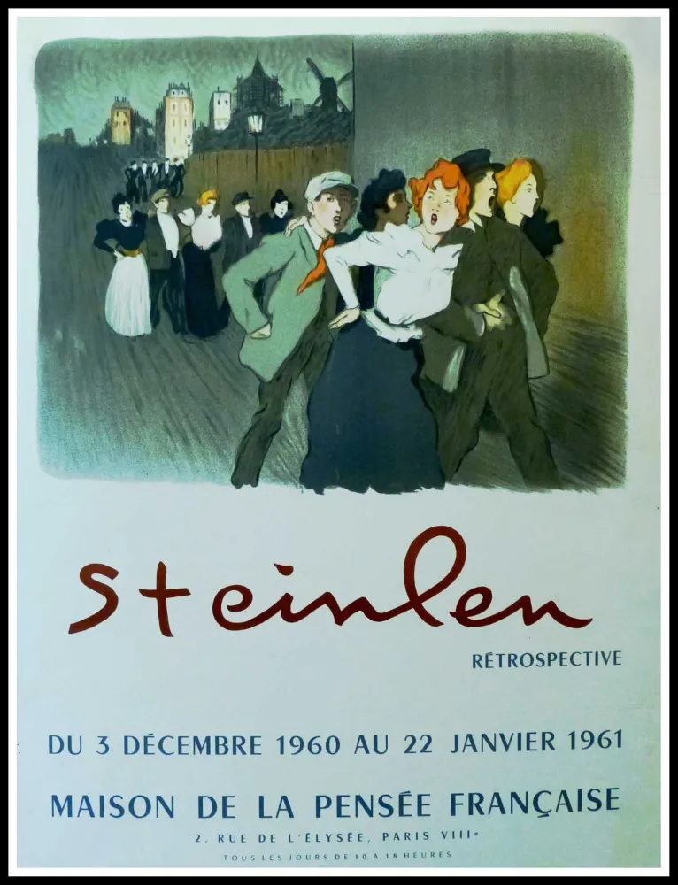 Cartaz Steinlen - STEINLEN - MAISON DE LA PENSÉE FRANÇAISE, RÉTROSPECTIVE