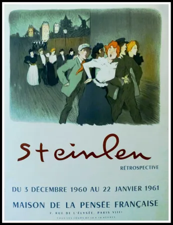 Cartaz Steinlen - STEINLEN - MAISON DE LA PENSÉE FRANÇAISE, RÉTROSPECTIVE
