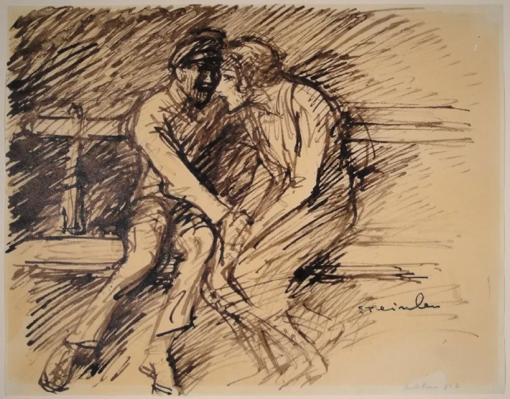 Sem Técnica Steinlen -  Sur le Banc