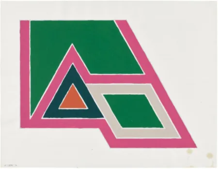 Múltiplo Stella - Untitled (study for Sanbornville, from Eccentric Polygons)