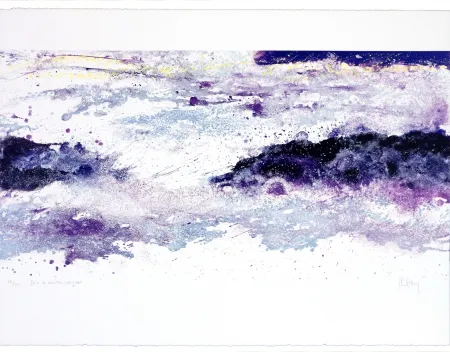 Litografia Stholl - Soir à contre-vagues