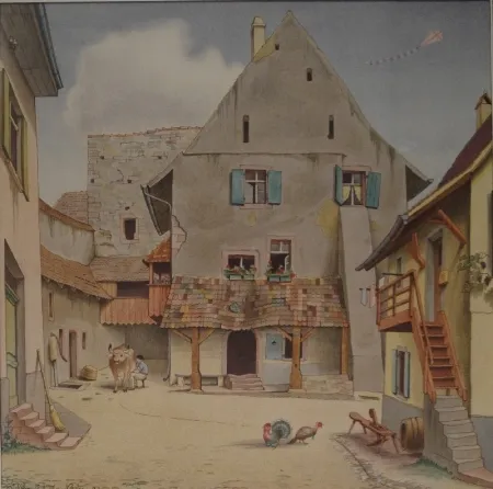 Litografia Stöcklin - Untitled