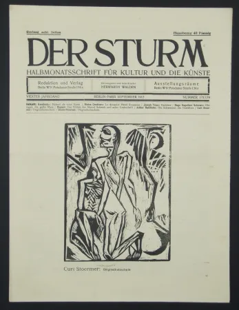 Xilogravura Stoermer - Knieender Mann (Kneeling Man)