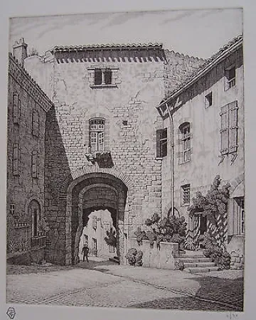 Gravura Strang - Porte des Ormeaux, Cordes