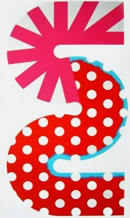 Litografia Sugai - Rouge et rose