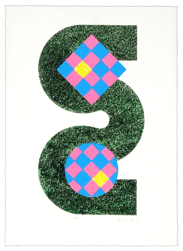 Litografia Sugai - Sans titre 