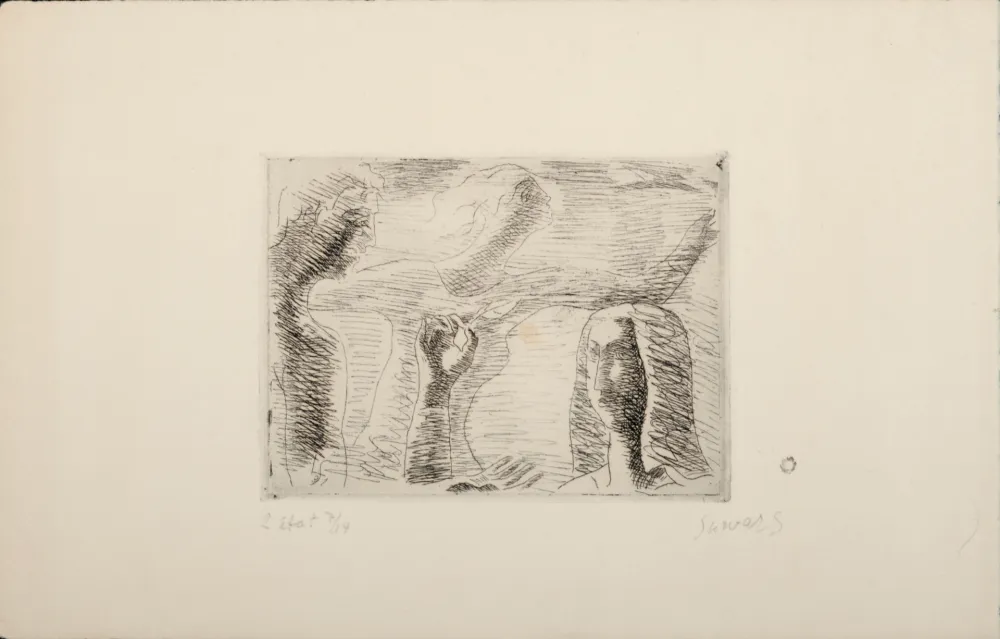 Água-Forte Survage - Composition surréaliste (G), c. 1930s