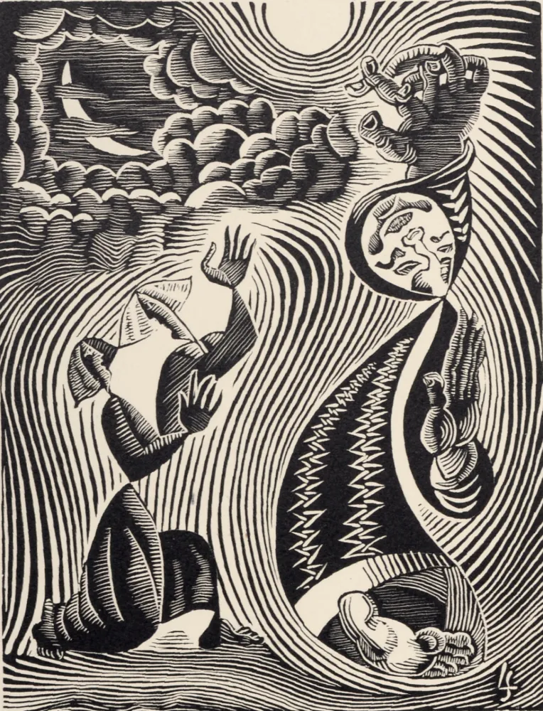 Xilogravura Survage - Composition surréaliste XXIX, 1940