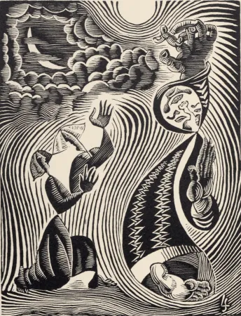 Xilogravura Survage - Composition surréaliste XXIX, 1940
