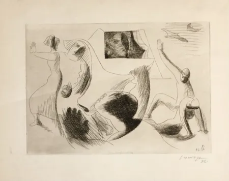 Gravura Survage - Femme à la fenêtre