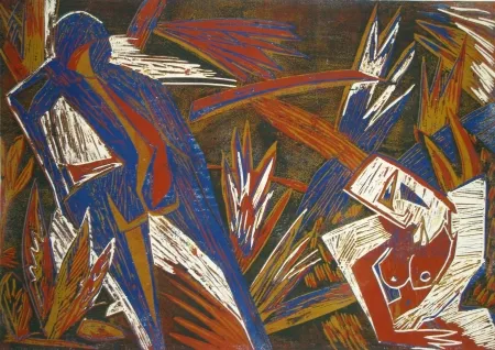 Xilogravura Süß - Sommer (Summer)