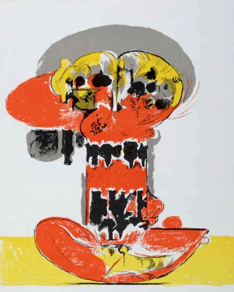 Litografia Sutherland - Composition pour XXème siècle, 1972