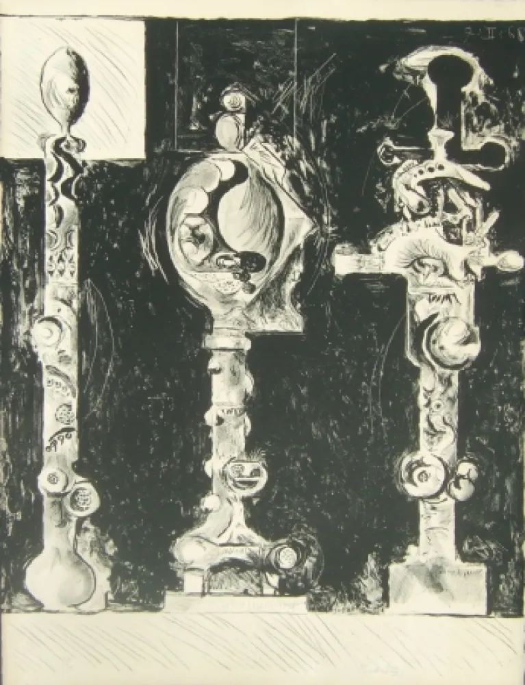 Litografia Sutherland - Three organic forms