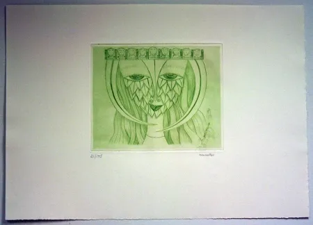 Gravura Svanberg - Dromkvinnans kyss