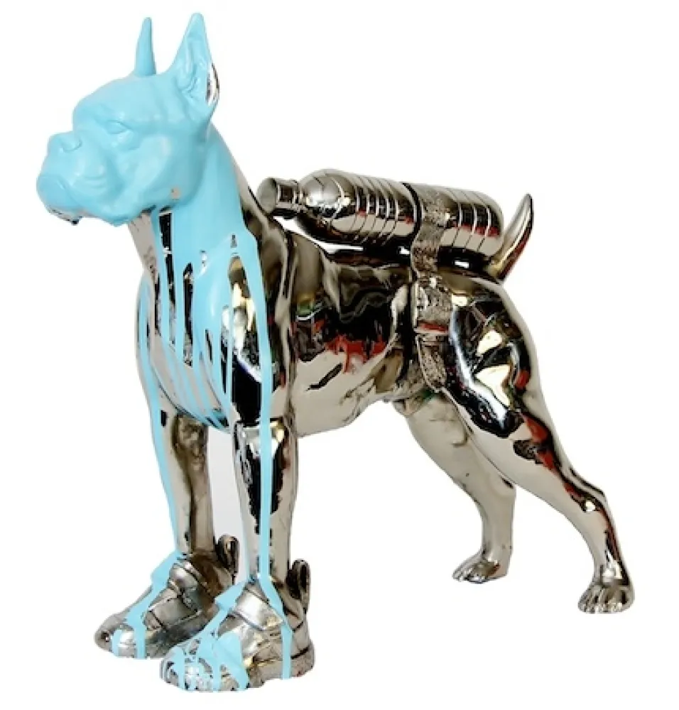 Múltiplo Sweetlove - Cloned bronze bulldog with bottle water