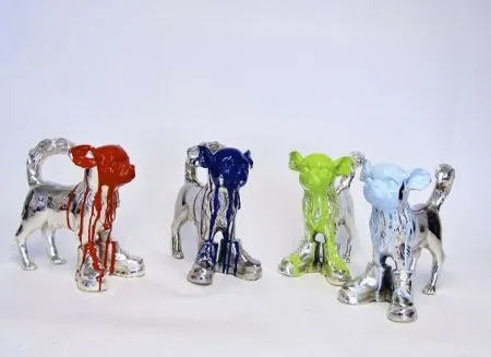 Múltiplo Sweetlove - Cloned Silver plated Chihuahua