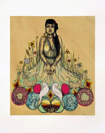 Serigrafia Swoon - Moni And The Sphynx