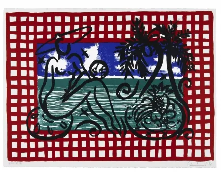 Litografia Szczesny - Bathers on Mustique