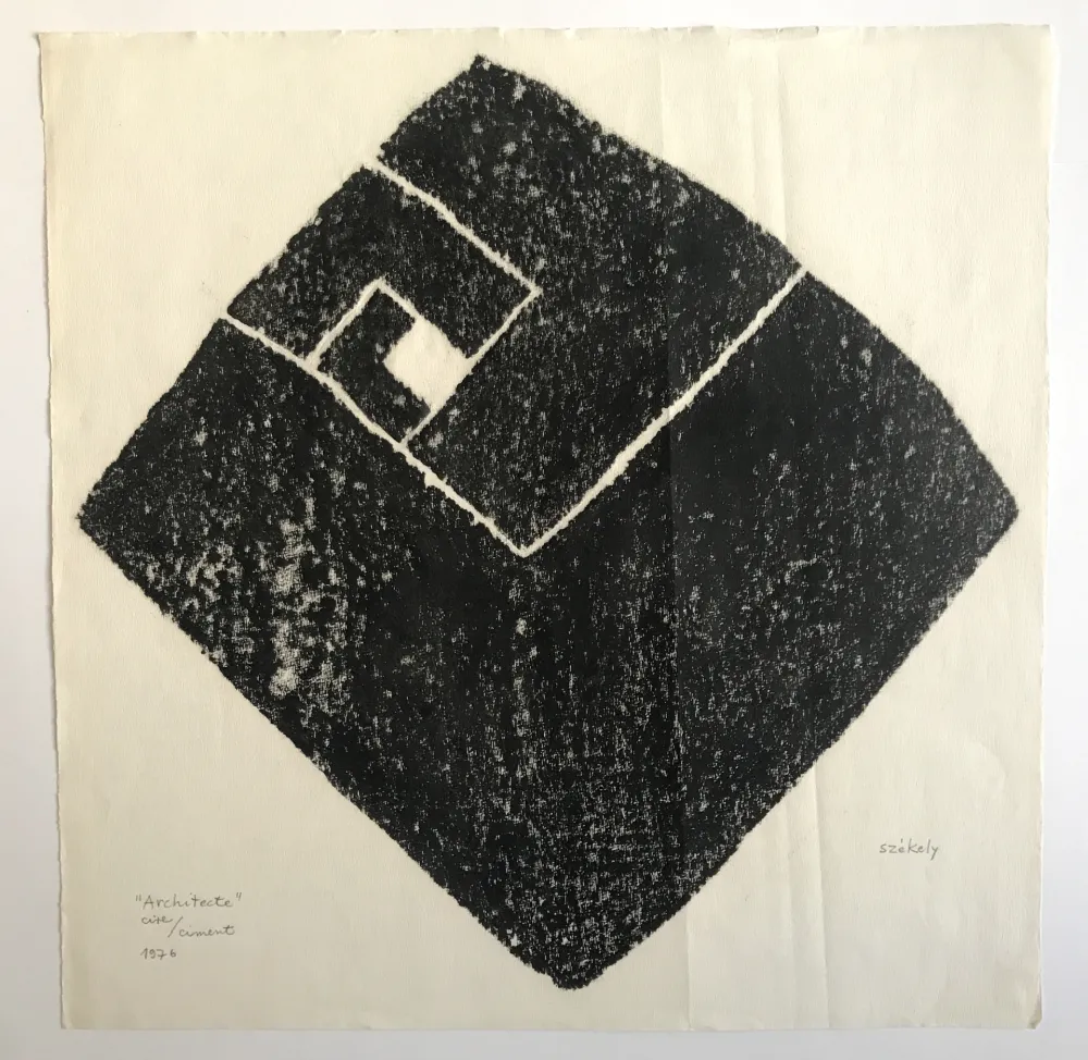 Gravura Székely - Architecte