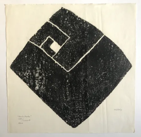 Gravura Székely - Architecte