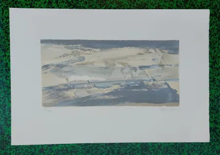 Litografia Szenes - Plage du nord (1982)