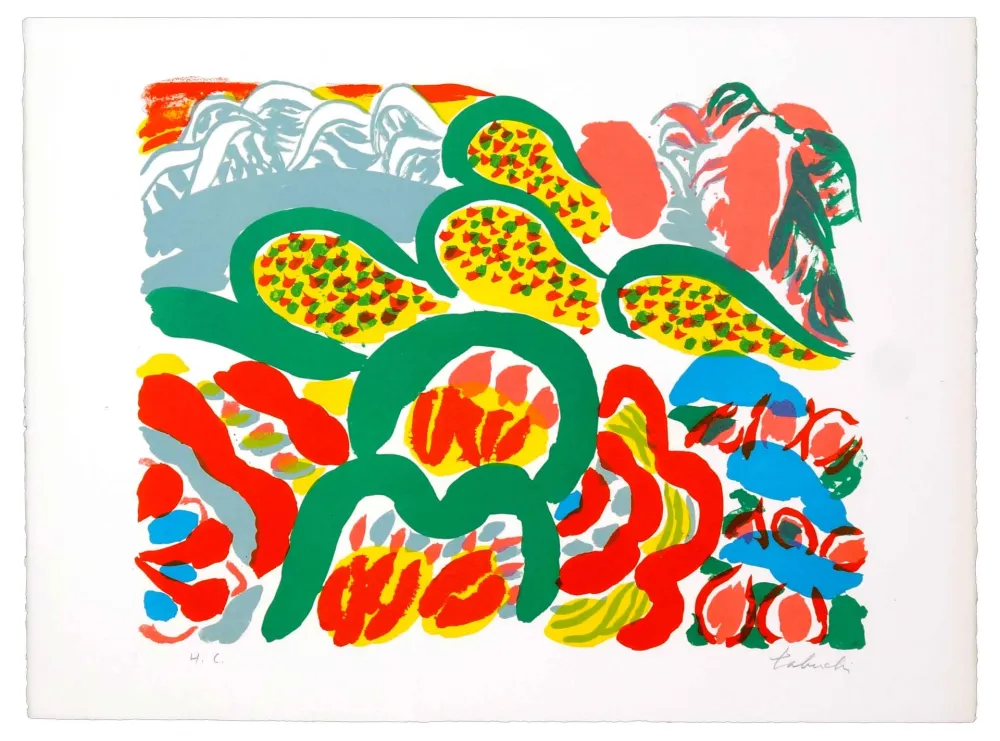 Litografia Tabuchi - Au Loin De La Mer