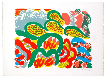 Litografia Tabuchi - Au Loin De La Mer