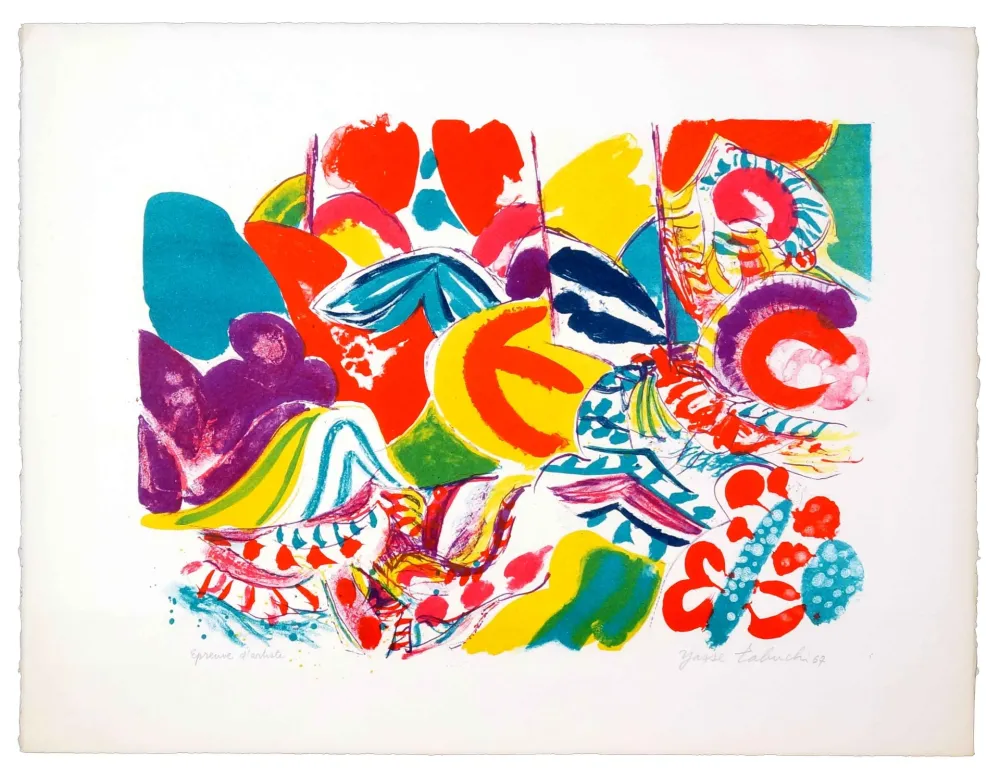 Litografia Tabuchi - Sans titre