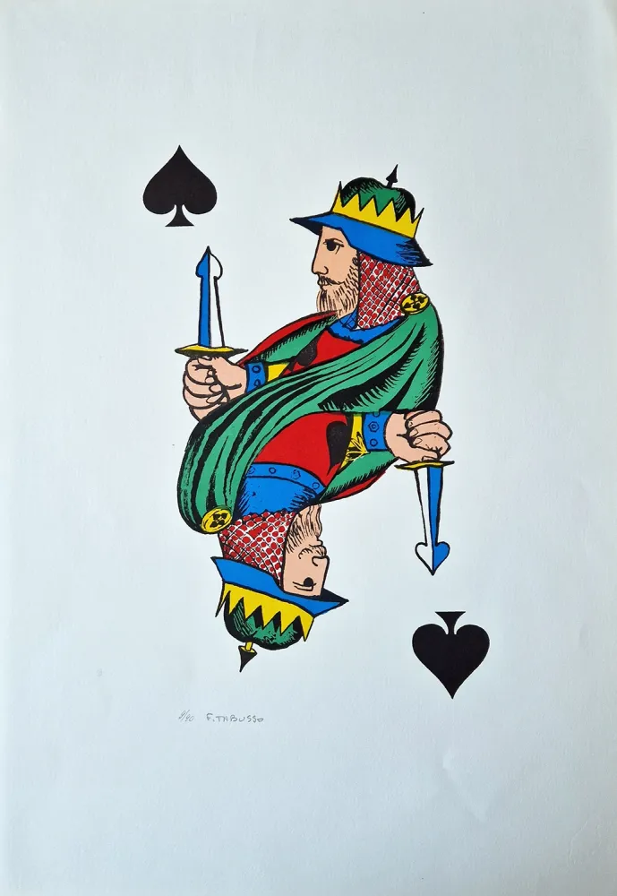 Litografia Tabusso - Re di picche