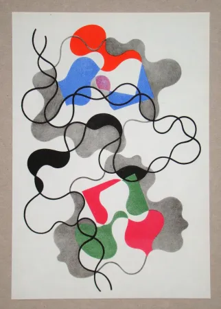 Heliogravura Taeuber-Arp - Lignes d'été, 1942