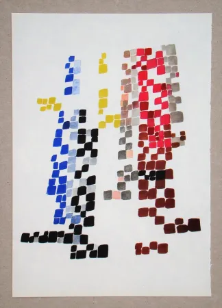 Heliogravura Taeuber-Arp - Taches quadrangulaires, 1920
