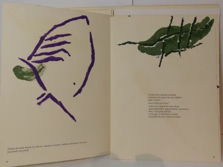 Litografia Tal Coat - Derrière le Miroir. N°199. Deluxe, signé. 