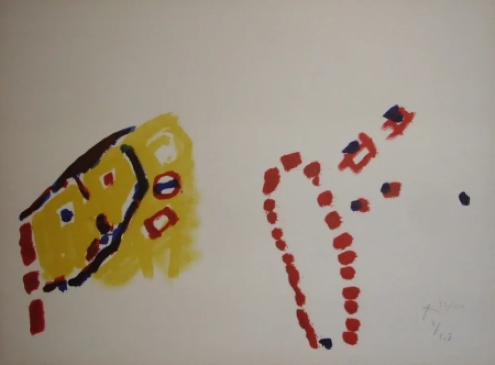 Litografia Tal Coat - En grimpant