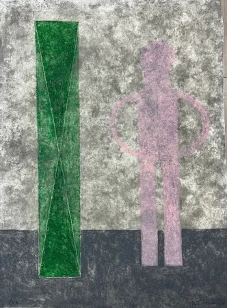 Água-Forte Tamayo - Hombre en rosa