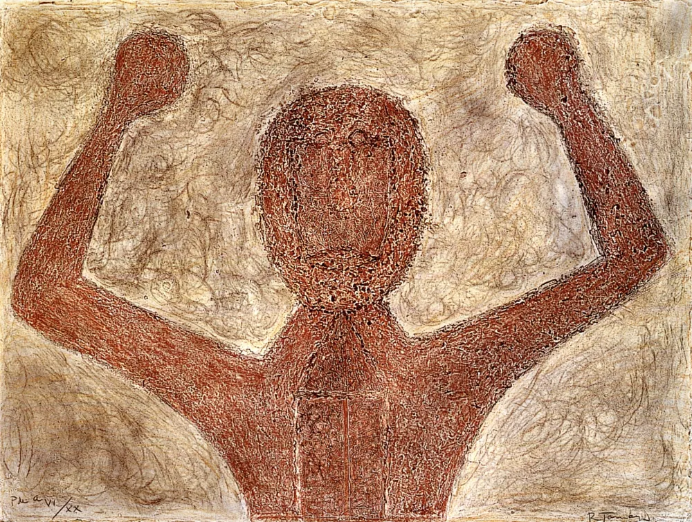 Gravura Tamayo - Hombre frente al cielo