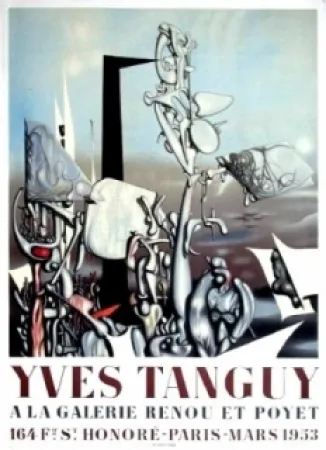 Cartaz Tanguy - Exposition Galerie Renou et Poyet 