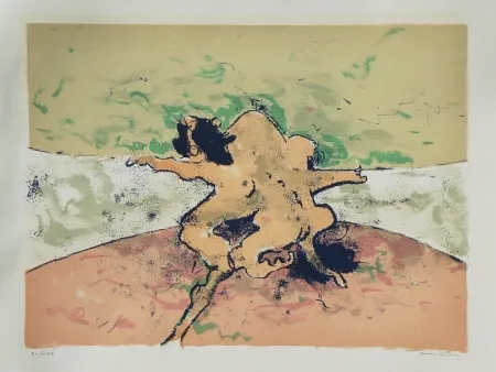 Litografia Tanning - Trouble in paradise