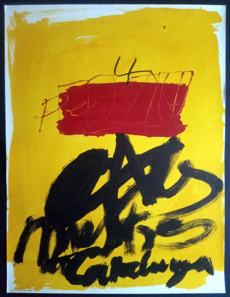 Cartaz Tàpies - Als mestres de Catalunya