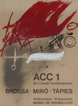 Cartaz Tàpies - Brossa-Miró Tàpies