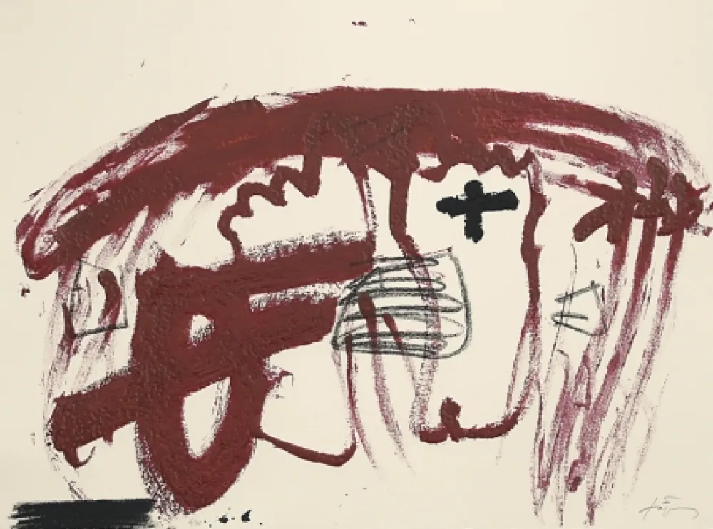 Água-Forte Tàpies - Carmí 6 (Karminrot 6) 