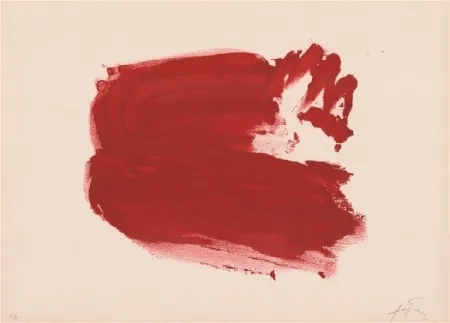 Litografia Tàpies - Clau de foc 2