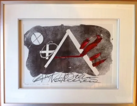 Litografia Tàpies - Composition