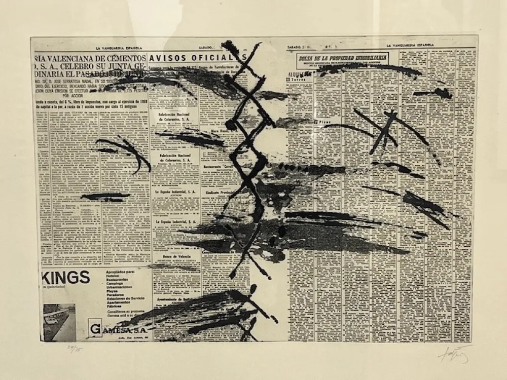 Água-Forte Tàpies - Diario en papel