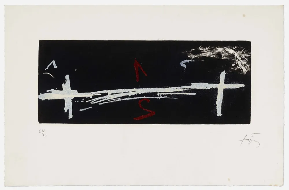 Água-Tinta Tàpies - Double Croix
