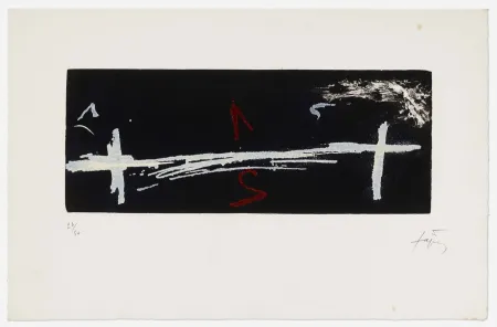 Água-Tinta Tàpies - Double Croix